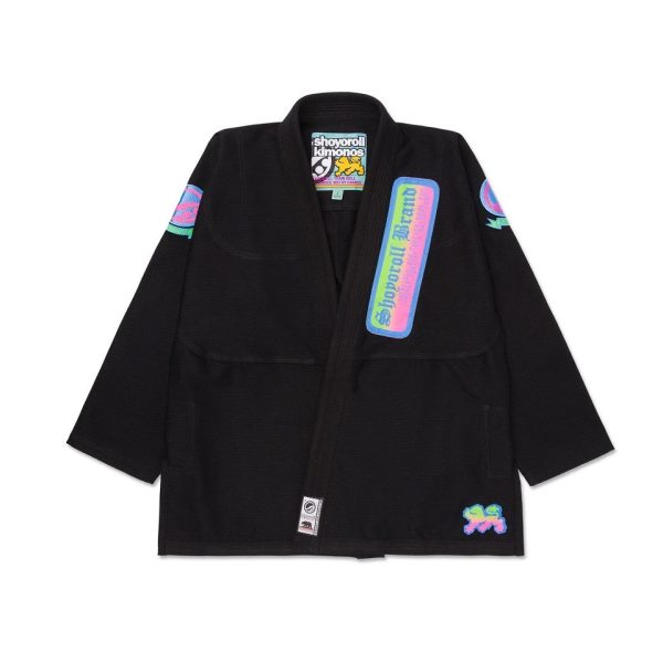 Best Selling Black & White A2 Shoyoroll Retro Gradient Kimonos BJJ Gi Jiu Jitsu Suit
