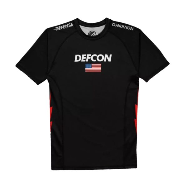 Defcon Group x Shoyoroll Short Sleeve Rashguard - Black, With Fitted Shorts Set