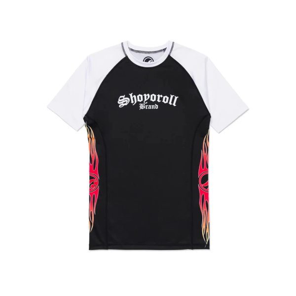 Shoyoroll FLAMES TRAINING RASH GUARD SS & FLAMES TRAINING FITTED SHORTS