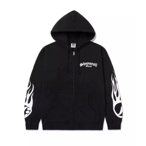 Shoyoroll Flames Zip Hoodie Unisex